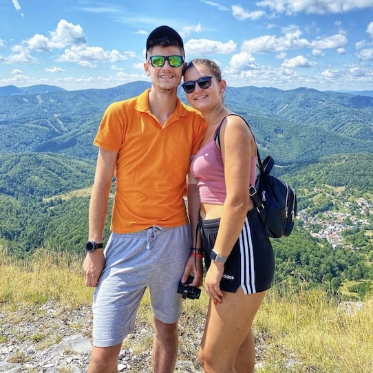 Husband And Wife On Hike